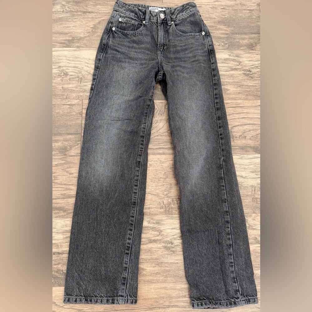 Garage Dark Gray Straight Jeans
